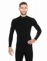 Brubeck Футболка мужская дл.рукав Wool Merino 78% Черный в Калуге