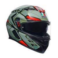 AGV Шлем K3 Decept Matt Black/Green/Red в Калуге