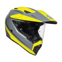 AGV Шлем AX9 E2206 V26 Pacific Road Matt Grey/Yellow Fluo/Black в Калуге