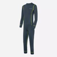 Finntrail Термобелье детское Dino 6100 DarkGreyLime в Калуге