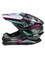 AiM Шлем кроссовый JK803 Multicolor Black/Blue в Калуге