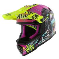 LS2 Шлем MX437 Fast II Mini Gorilla Purple-06 в Калуге