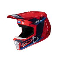 Leatt Шлем кроссовый детский Helmet Kit Moto 3.5 Jr V25 Royal в Калуге