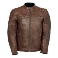 MCP Мотокуртка мужская кожаная Rox коричневый в Калуге