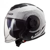 LS2 Шлем OF570 Verso Spin Черно-белый в Калуге