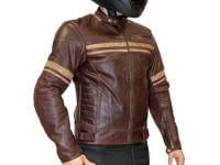 MCP Мотокуртка кожаная классическая Hemet Коричневая в Калуге