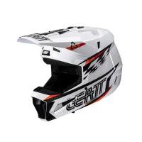 Leatt Шлем кроссовый детский Helmet Kit Moto 3.5 Jr V25 White в Калуге