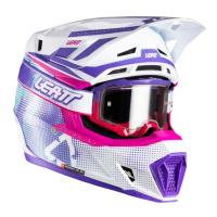 Leatt Шлем кроссовый  7.5 V26 Purple + очки Velocity 4.5 в Калуге