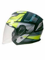 AiM Шлем открытый JK526 Yellow/Grey/Black в Калуге