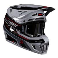 Leatt Шлем кроссовый 8.5 Grey V26 + очки Velocity 5.5 в Калуге