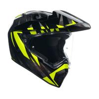 AGV Шлем AX9 E2206 V26 Steppa Carbon/Grey/Yellow Fluo в Калуге