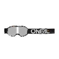 Oneal Маска кроссовая детская B-10 Attack V.24, белый, зеркальные линзы в Калуге