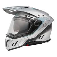 Oneal Шлем кроссовый со стеклом Sierra RS Echo серый/синий в Калуге