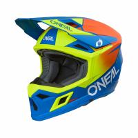 Oneal Шлем кроссовый 3Series Solid V.24 синий/желтый в Калуге