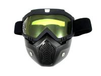Scout маска MZ-1 оправа черная, линза желтая с защитой лица в Калуге