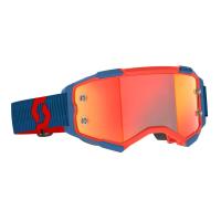 Scott Очки кроссовые Fury dark blue/neon red/orange chrome works в Калуге