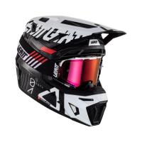 Leatt Мотошлем кроссовый Moto 9.5 Carbon Helmet Kit V24 White в Калуге
