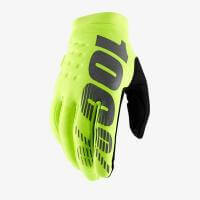 100% Мотоперчатки текстильные подростковые Brisker Youth Glove Fluo Yellow в Калуге
