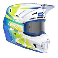 Leatt Шлем кроссовый  7.5 V26 Pixel Blue + очки Velocity 4.5 в Калуге