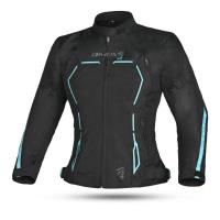 Dimox Мотокуртка текстиль Margo Women Black/Turquoise в Калуге