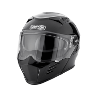 Simpson Шлем модуляр Darksome Gloss Black в Калуге