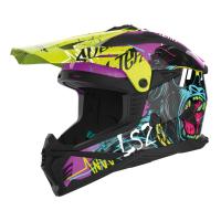 LS2 Шлем MX708 Fast II Gorilla фиолетово-желтый в Калуге
