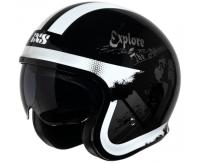 IXS Мотошлем открытый iXS 880 2.2 черно-серебристый в Калуге