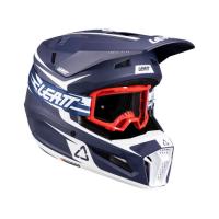 Leatt Шлем кроссовый детский 3.5 V26 Blue + очки Vizion 3.5 в Калуге