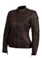 Sweep Мотокуртка кожаная женская Mamba brown в Калуге