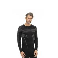 Brubeck Футболка мужская зональная дл. рукав DRY черный-графит в Калуге