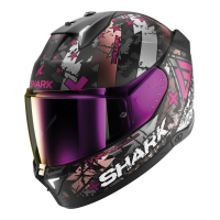 Shark Шлем Skwal i3 Hellcat Mat Black/Chrome/Violet в Калуге
