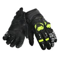 Scout Мотоперчатки кожаные Volcano Черный/Белый/Желтый в Калуге