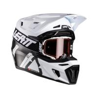 Leatt Мотошлем 9.5 Carbon-White + очки Velocity 6.5 V26 в Калуге