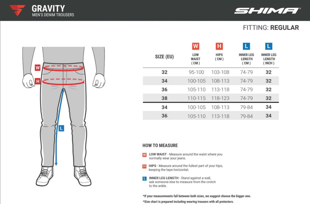 Shima джинсы Gravity