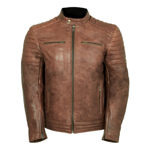 MCP Мотокуртка мужская кожаная Rox желтый в Калуге