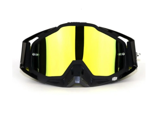 100% Replica Маска Черная линза золотая в Калуге