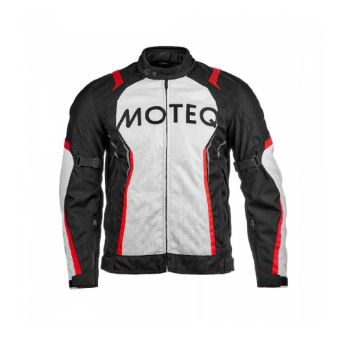 Moteq Мотокуртка текстильная Spike Черный/Белый в Калуге