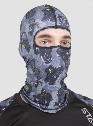 Starks Подшлемник Light Print Moto Серый принт в Калуге