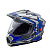 AIM Шлем кросс/эндуро JK802S Blue/Grey/Black в Калуге