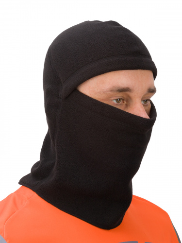 MotoLike Подшлемник супертеплый флисовый Якутия Черный в Калуге