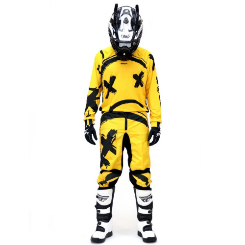 Grom Штаны кроссовые Sadman Yellow в Калуге