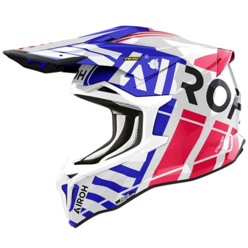 Airoh Мотошлем Strycker Brave Blue/Red Gloss в Калуге