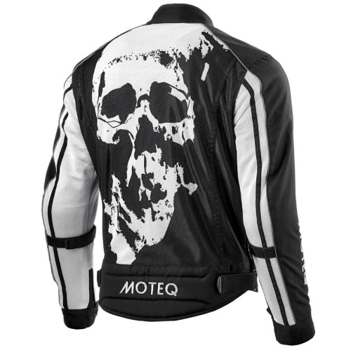 Moteq Мотокуртка текстильная сетка Rebel Черно-белая в Калуге
