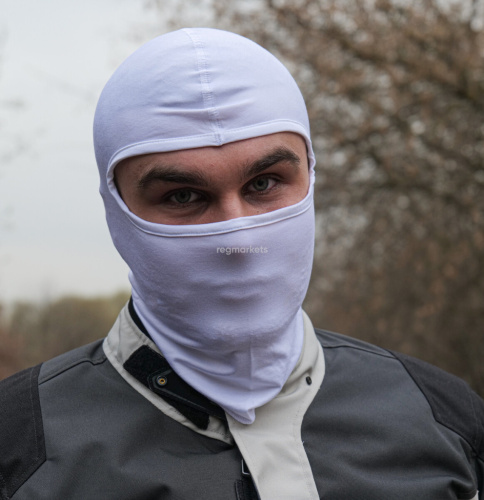 MotoLike Подшлемник Хлопок/Эластан Белый в Калуге