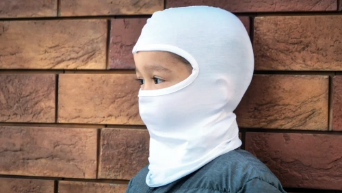 MotoLike Подшлемник детский Хлопок/Эластан Белый в Калуге