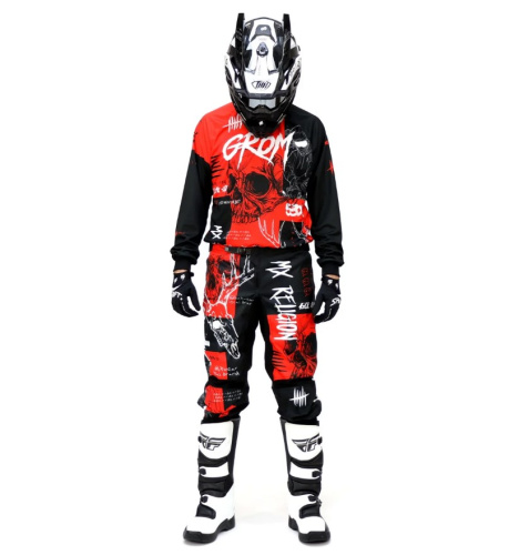 Grom Джерси + штаны MX Religion red в Калуге