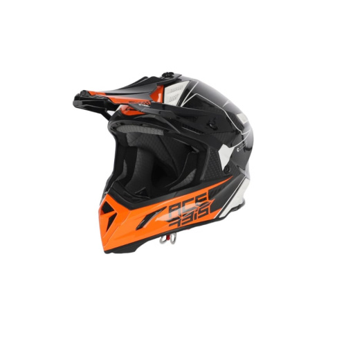 Acerbis Шлем Steel Carbon White/Orange в Калуге